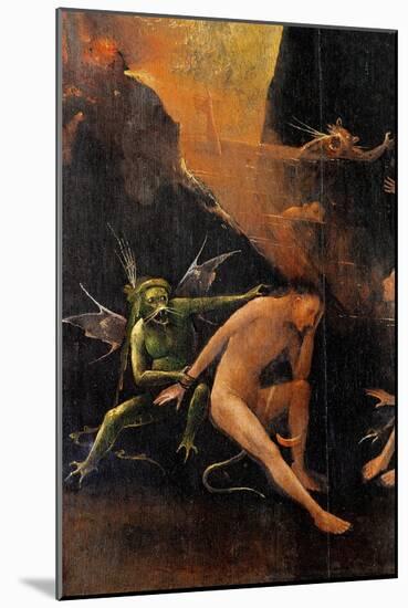 Blessed and the Damned Souls, Hell-Hieronymus Bosch-Mounted Art Print