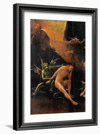 Blessed and the Damned Souls, Hell-Hieronymus Bosch-Framed Art Print