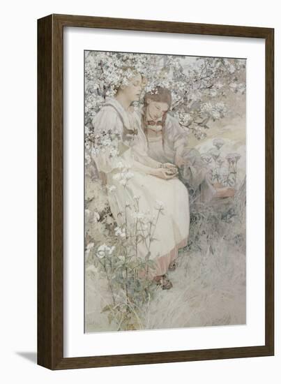 Blessed are the Pure in Heart: for They Shall See God, 1906-Alphonse Mucha-Framed Giclee Print
