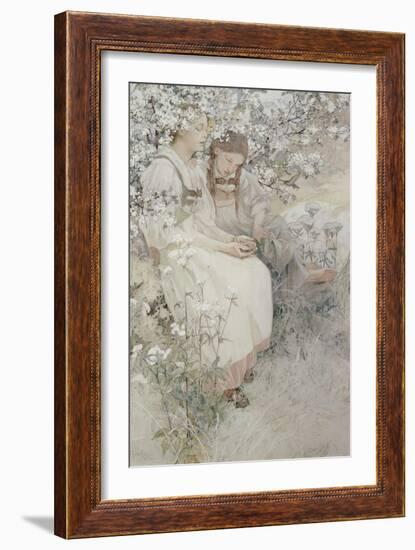 Blessed are the Pure in Heart: for They Shall See God, 1906-Alphonse Mucha-Framed Giclee Print