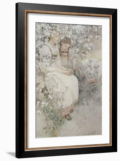 Blessed are the Pure in Heart: for They Shall See God, 1906-Alphonse Mucha-Framed Giclee Print