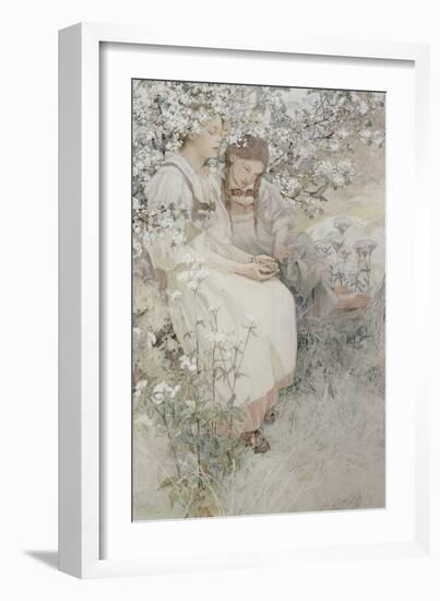 Blessed are the Pure in Heart: for They Shall See God, 1906-Alphonse Mucha-Framed Giclee Print