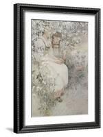Blessed are the Pure in Heart: for They Shall See God, 1906-Alphonse Mucha-Framed Giclee Print