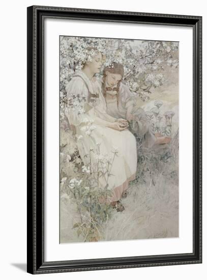 Blessed are the Pure in Heart: for They Shall See God, 1906-Alphonse Mucha-Framed Giclee Print