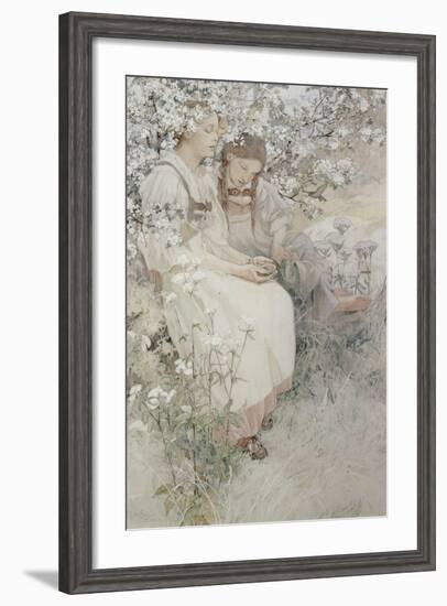 Blessed are the Pure in Heart: for They Shall See God, 1906-Alphonse Mucha-Framed Giclee Print