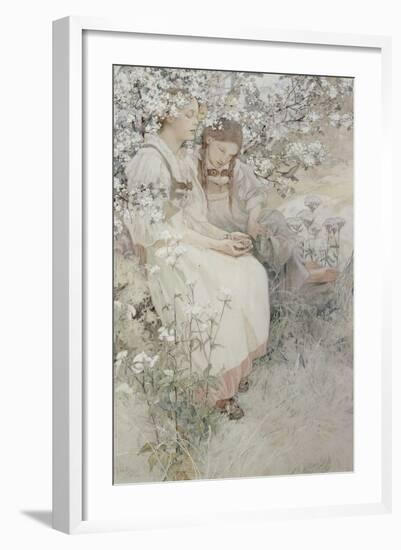 Blessed are the Pure in Heart: for They Shall See God, 1906-Alphonse Mucha-Framed Giclee Print