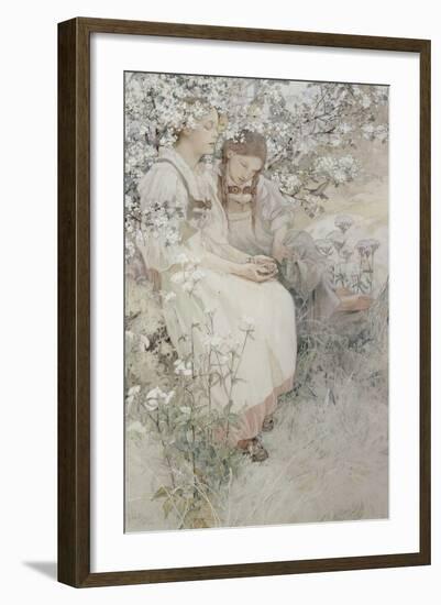 Blessed are the Pure in Heart: for They Shall See God, 1906-Alphonse Mucha-Framed Giclee Print