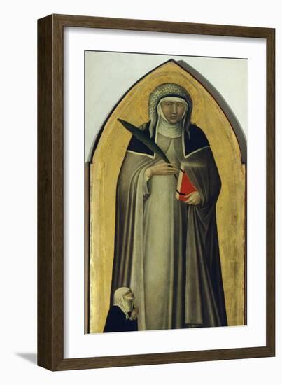 Blessed Humility, Detail from Altarpiece of Blessed Humility-Pietro Lorenzetti-Framed Giclee Print