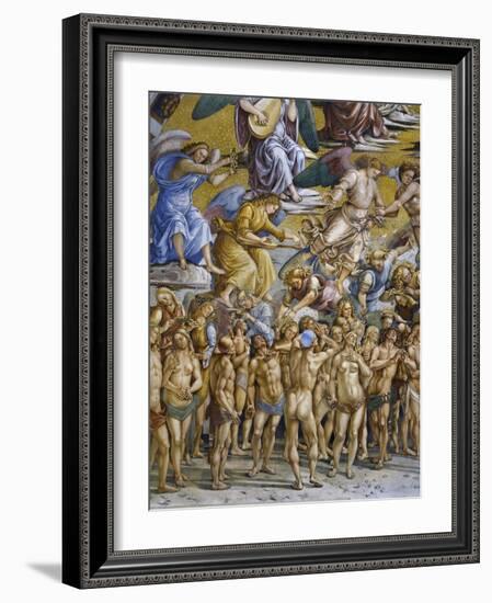 Blessed in Paradise, from Last Judgment Fresco Cycle, 1499-1504-Luca Signorelli-Framed Giclee Print