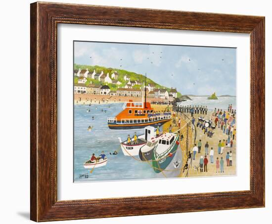 Blessing of the Lifeboat at Mousehole-Judy Joel-Framed Giclee Print