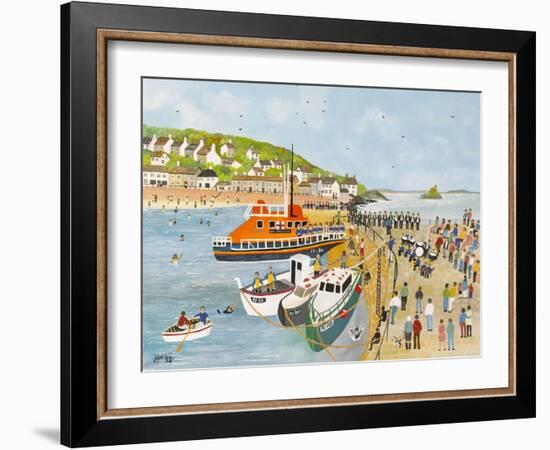 Blessing of the Lifeboat at Mousehole-Judy Joel-Framed Giclee Print