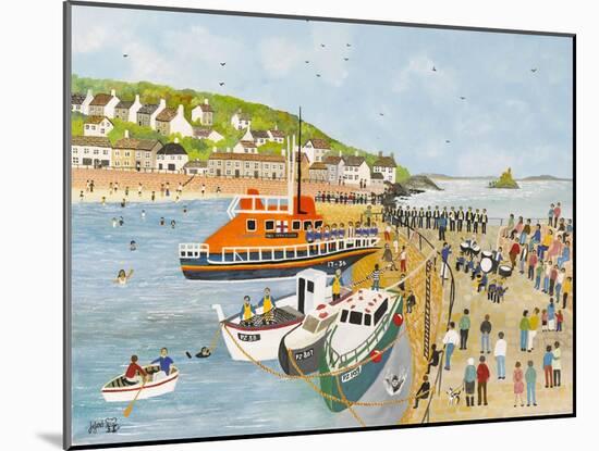 Blessing of the Lifeboat at Mousehole-Judy Joel-Mounted Giclee Print