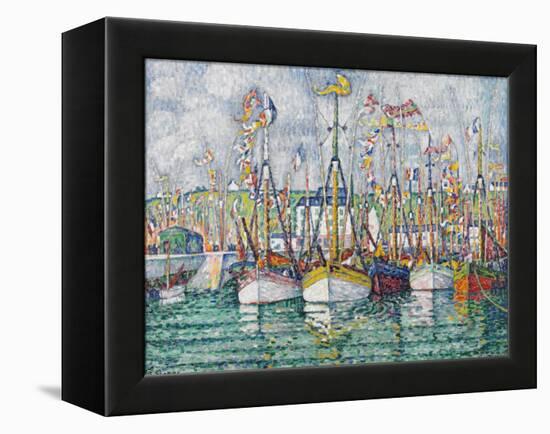 Blessing of the Tuna Fleet at Groix, 1923-Paul Signac-Framed Premier Image Canvas