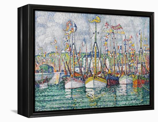 Blessing of the Tuna Fleet at Groix, 1923-Paul Signac-Framed Premier Image Canvas