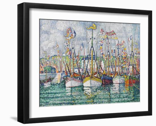 Blessing of the Tuna Fleet at Groix, 1923-Paul Signac-Framed Giclee Print