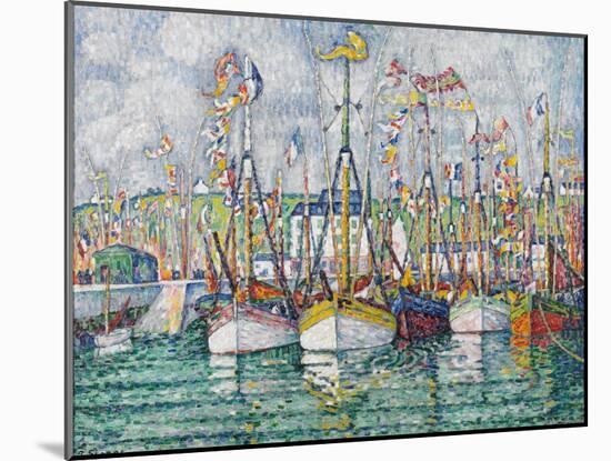 Blessing of the Tuna Fleet at Groix, 1923-Paul Signac-Mounted Giclee Print