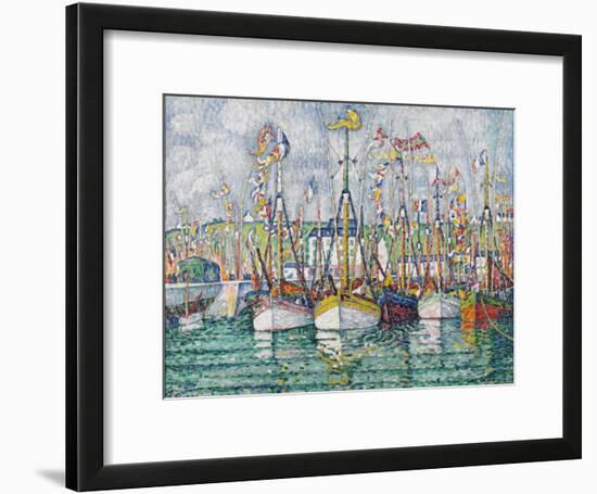 Blessing of the Tuna Fleet at Groix, 1923-Paul Signac-Framed Giclee Print