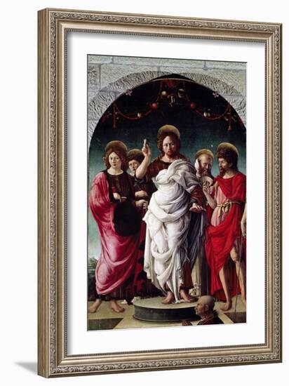 Blessing Redentor-Girolamo da Cremona-Framed Giclee Print