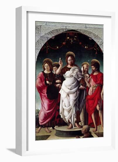 Blessing Redentor-Girolamo da Cremona-Framed Giclee Print