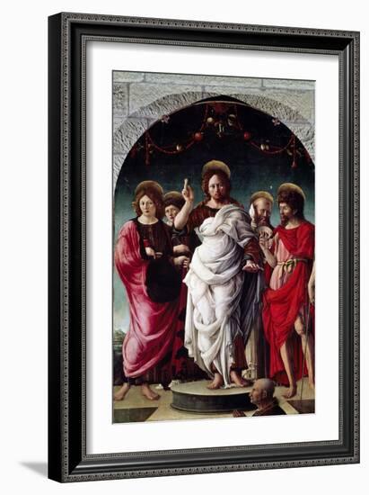 Blessing Redentor-Girolamo da Cremona-Framed Giclee Print