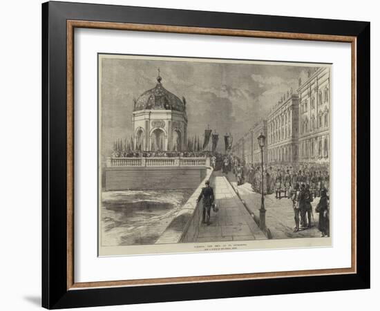 Blessing the Neva at St Petersburg-null-Framed Giclee Print