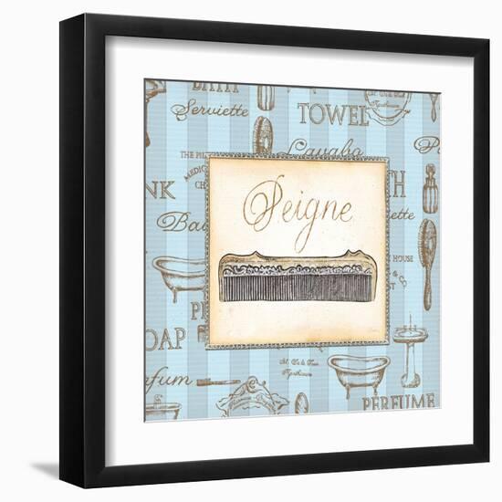 Bleu Beaute Feminine I-Charlene Audrey-Framed Art Print