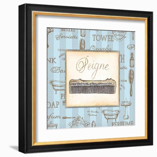 Bleu Beaute Feminine I-Charlene Audrey-Framed Art Print