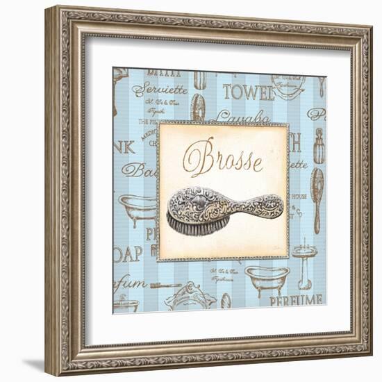 Bleu Beaute Feminine II-Charlene Audrey-Framed Art Print