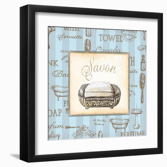 Bleu Beaute Feminine III-Charlene Audrey-Framed Art Print