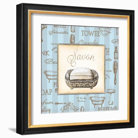 Bleu Beaute Feminine III-Charlene Audrey-Framed Art Print