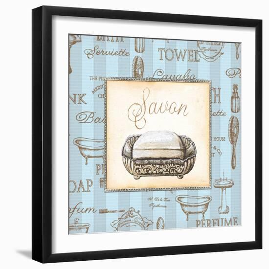 Bleu Beaute Feminine III-Charlene Audrey-Framed Art Print