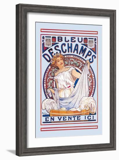 Bleu Deschamps En Vente Ici-Alphonse Mucha-Framed Art Print