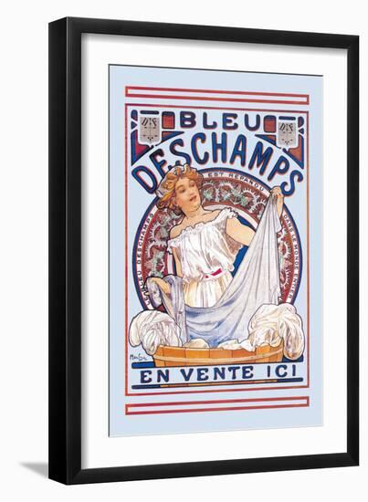 Bleu Deschamps En Vente Ici-Alphonse Mucha-Framed Art Print