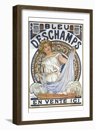 Bleu Dsechamps Sold Here-Alphonse Mucha-Framed Art Print