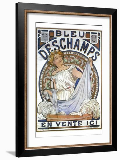 Bleu Dsechamps Sold Here-Alphonse Mucha-Framed Art Print