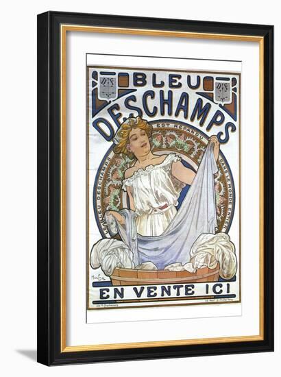 Bleu Dsechamps Sold Here-Alphonse Mucha-Framed Art Print