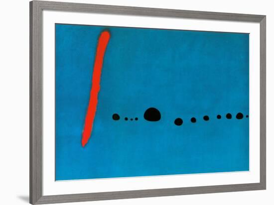 Bleu II-Joan Miro-Framed Art Print