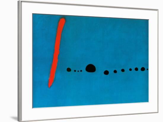 Bleu II-Joan Miro-Framed Art Print