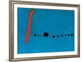 Bleu II-Joan Miro-Framed Art Print