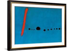 Bleu II-Joan Miro-Framed Art Print