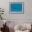 Bleu II-Joan Miro-Framed Art Print displayed on a wall