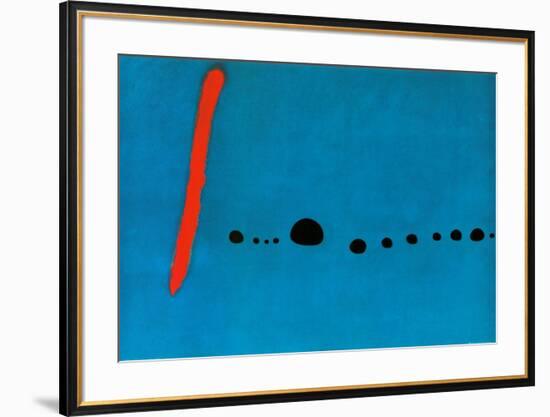 Bleu II-Joan Miro-Framed Art Print