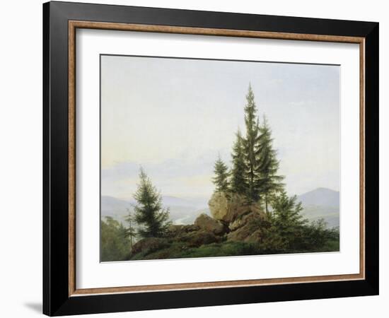 Blick in Das Tal Der Elbe, 1807-Caspar David Friedrich-Framed Giclee Print