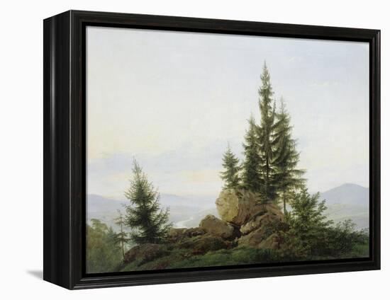 Blick in Das Tal Der Elbe, 1807-Caspar David Friedrich-Framed Premier Image Canvas