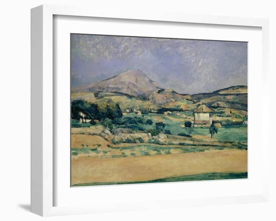 Blick Zum Mount Saint-Victoire, 1882/85-Paul Cézanne-Framed Giclee Print