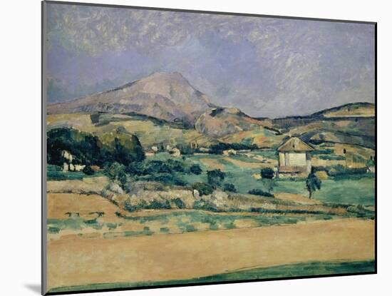 Blick Zum Mount Saint-Victoire, 1882/85-Paul Cézanne-Mounted Giclee Print