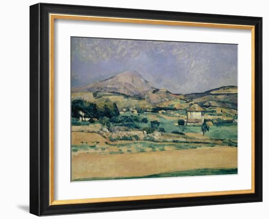 Blick Zum Mount Saint-Victoire, 1882/85-Paul Cézanne-Framed Giclee Print