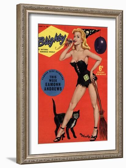 Blighty, Glamour Pin-Ups Models Halloween Magazine, UK, 1958-null-Framed Giclee Print