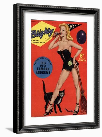 Blighty, Glamour Pin-Ups Models Halloween Magazine, UK, 1958-null-Framed Giclee Print