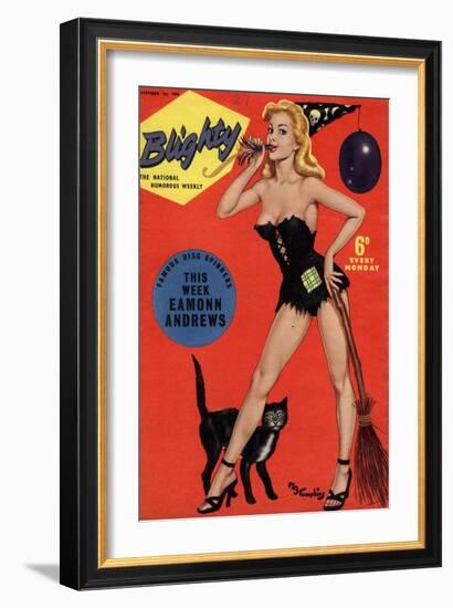 Blighty, Glamour Pin-Ups Models Halloween Magazine, UK, 1958-null-Framed Giclee Print